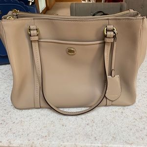 Authentic Coach Tan Tote Hand Bag